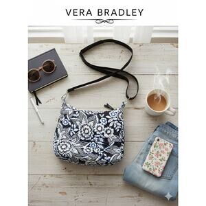 Vera Bradley Carson Hobo Purse in Snow Lotus